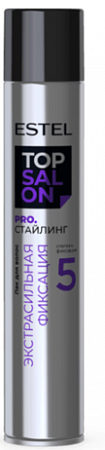 Лак для волос Top Salon Pro. Стайлинг Estel 400 мл экстрасильная фиксация (5)