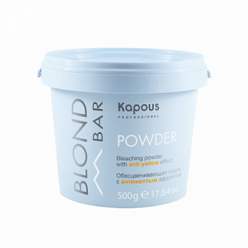 Пудра для волос обесцвечивающая с антижелтым эффектом Kapous BLOND BAR 30 г