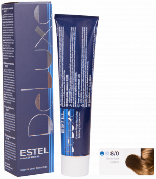 Краска-уход для волос Estel Deluxe 60 мл русый 8|0 светло-русый