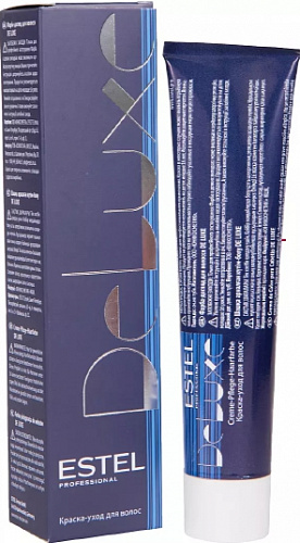 Краска-уход для волос Estel Deluxe 60 мл черный 1|0 черный классический