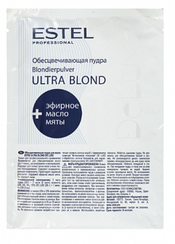 Пудра обесцвечивающая для волос Ultra Blond+ эфирное масло Estel Deluxe 750 мл