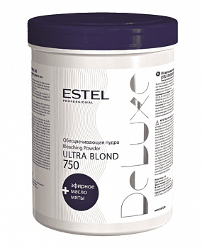 Пудра обесцвечивающая для волос Ultra Blond+ эфирное масло Estel Deluxe 30 г
