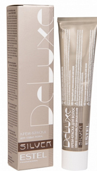 Крем-краска для седых волос Estel DELUXE SILVER 60 мл коричневый, красный, шатен 5|75 светлый шатен коричнево-красный